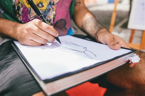 person drawing stock image.